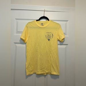 Awesome yellow Bar Hill Gin shirt